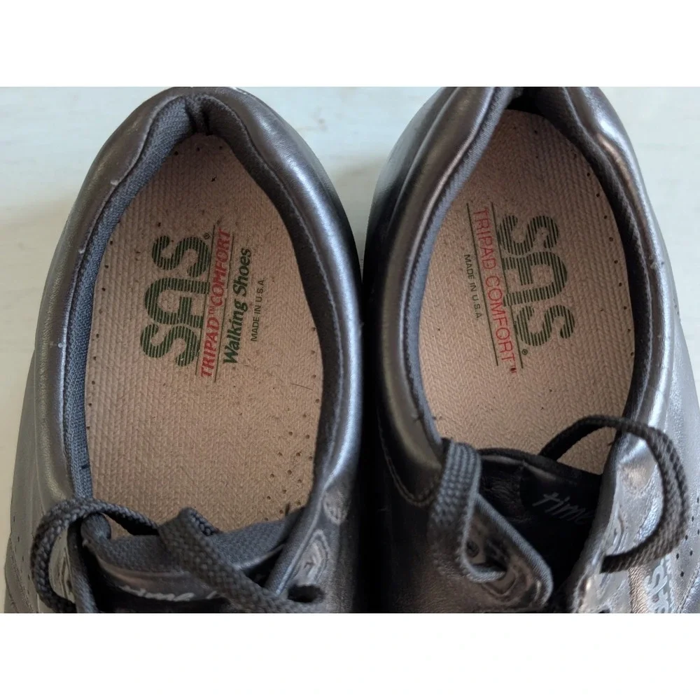 SAS Time Out San Antonio Shoes Co. Men's Leather Shoes Size 10 1/2 WW Wide Black